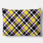 Quirky Eclectic Boho - Flag für nichtbinäre Karier Zubehörtasche (Rückseite)