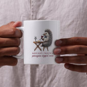 Quirky Einzigartiger Pun Porcupine Kaffeetasse