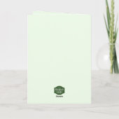 Quirky Elche Rabbit Forest Winterszene Weihnachten Karte (Rückseite)