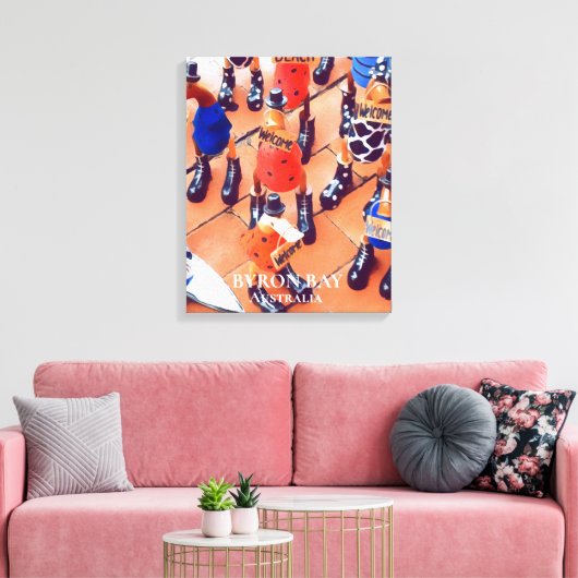 Quirky Enten in Byron Bay Australien Reisedruck Leinwanddruck (Insitu (Wohnzimmer))