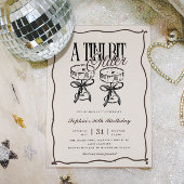 Quirky Espresso Martini A Tini Bit Ältere Geburtst Einladung