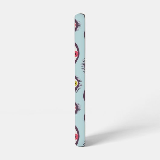 Quirky Eyes Weird Psychedelic Groovy Samsung Galaxy Hülle (Linke Seite)