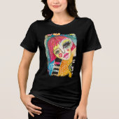 Quirky farbenfrohe Kunst, Dichtung und Musik Tri-Blend Shirt (Vorderseite)