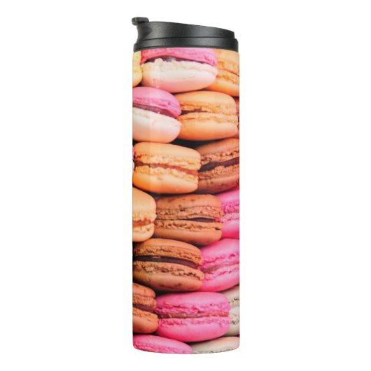 Quirky farbenfrohe Macaroons Thermosbecher (Nach rechts gedreht)