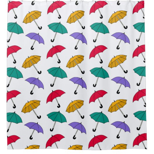 Quirky-Farbenfrost Fallschirmspringer Duschvorhang (Vorderseite)