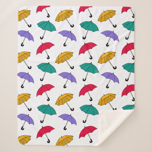 Quirky-Farbenfrost Fallschirmspringer Sherpadecke (Vorderseite)