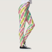 Quirky-farbiges Skateboardmuster Leggings (Rechts)