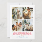 Quirky farbiges Weihnachtsgebäck Foto Handgezeichn Feiertagskarte (Rückseite)