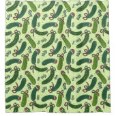 Quirky Festivals Weihnachtsmuster Duschvorhang (Vorderseite)