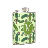 Quirky Festivals Weihnachtsmuster Flachmann (Rechts)