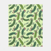 Quirky Festivals Weihnachtsmuster Fleecedecke (Vorderseite)