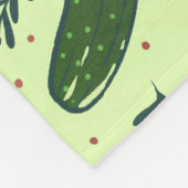 Quirky Festivals Weihnachtsmuster Fleecedecke (Ecke)