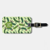 Quirky Festivals Weihnachtsmuster Gepäckanhänger (Vorderseite horizontal)