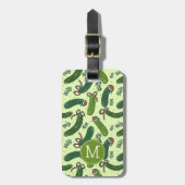 Quirky Festivals Weihnachtsmuster Gepäckanhänger (Vorderseite vertikal)