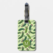 Quirky Festivals Weihnachtsmuster Gepäckanhänger (Rückseite vertikal)