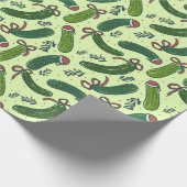 Quirky Festivals Weihnachtsmuster Geschenkpapier (Ecke)