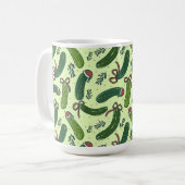 Quirky Festivals Weihnachtsmuster Kaffeetasse (Vorderseite Links)