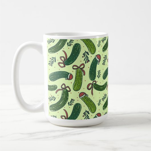 Quirky Festivals Weihnachtsmuster Kaffeetasse (Links)
