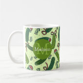 Quirky Festivals Weihnachtsmuster Kaffeetasse (Links)