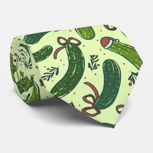 Quirky Festivals Weihnachtsmuster Krawatte (Gerollt)