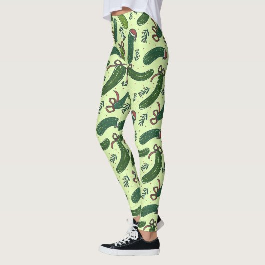 Quirky Festivals Weihnachtsmuster Leggings (Links)