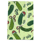 Quirky Festivals Weihnachtsmuster Mittlere Geschenktüte (Rückseite)