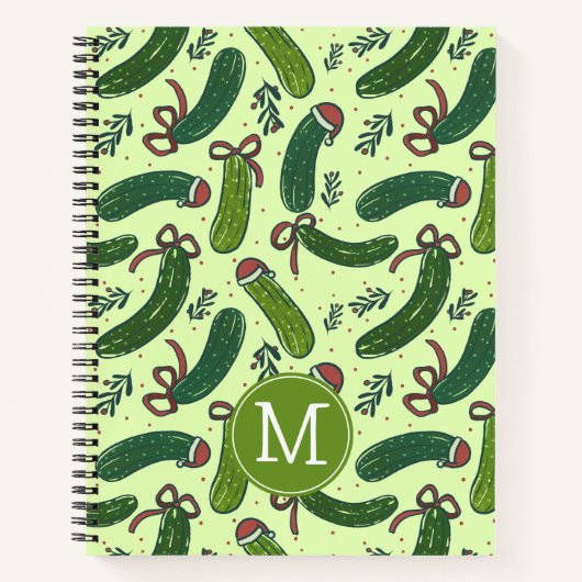 Quirky Festivals Weihnachtsmuster Notizblock (Vorderseite)