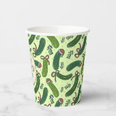 Quirky Festivals Weihnachtsmuster Pappbecher (Links)