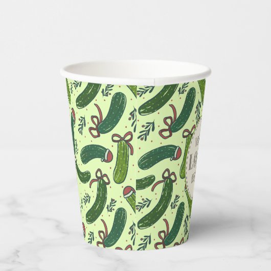 Quirky Festivals Weihnachtsmuster Pappbecher (Rechts)