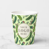 Quirky Festivals Weihnachtsmuster Pappbecher (Vorderseite)