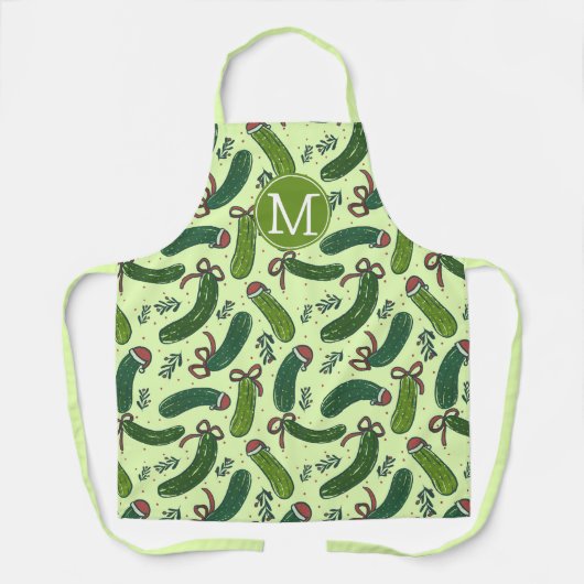 Quirky Festivals Weihnachtsmuster Schürze (Vorderseite)