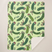 Quirky Festivals Weihnachtsmuster Sherpadecke (Vorderseite)