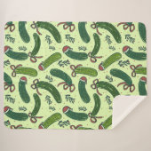 Quirky Festivals Weihnachtsmuster Sherpadecke (Vorderseite (Horizontal))