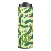 Quirky Festivals Weihnachtsmuster Thermosbecher (Vorderseite)