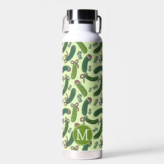 Quirky Festivals Weihnachtsmuster Trinkflasche (Vorne)