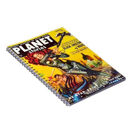 QUIRKY FIFTIES SCI FI PULP DESIGN NOTIZBLOCK (Rechte Seite)