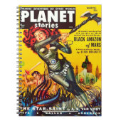 QUIRKY FIFTIES SCI FI PULP DESIGN NOTIZBLOCK (Vorderseite)