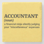 Quirky-Finanzgeschenk Steinuntersetzer (Vorderseite)