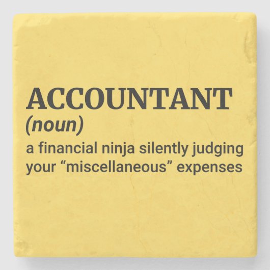 Quirky-Finanzgeschenk Steinuntersetzer (Vorderseite)