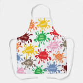 Quirky Food verschüttet farbenfrohe Muster Schürze (Vorderseite)