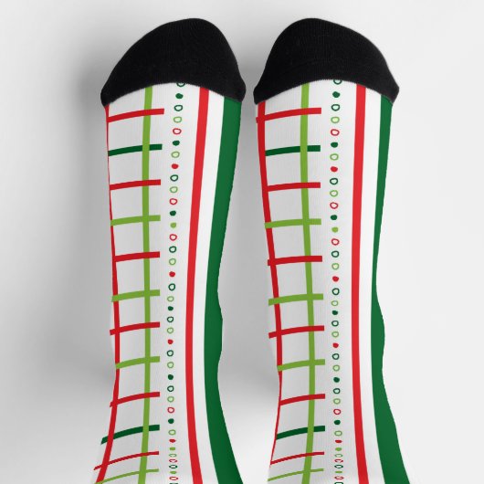 Quirky Frohe Weihnachten Socken (Oben)