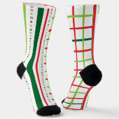 Quirky Frohe Weihnachten Socken (Gewinkelt)