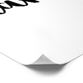 Quirky fun Diese Küche dient der Kalligraphie Poster (Ecke)