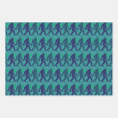 Quirky & Funny Bright Bunt Geburtstag Bigfoot Geschenkpapier Set (Vorderseite 3)