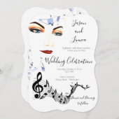 Quirky Funny Funky Boho Creative Einladung (Vorne/Hinten)