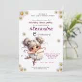 Quirky-Geburtstagseinladung Einladung (Stehend Vorderseite)