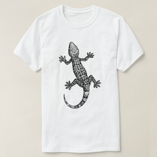 QUIRKY GECKO DESIGN ILLUSTRATION T-Shirt (Design vorne)