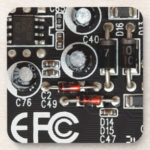 Quirky Geeks Circuit Board Graphic Untersetzer