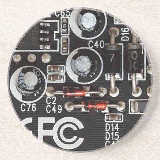 Quirky Geeks Circuit Board Graphic Untersetzer (Vorne)