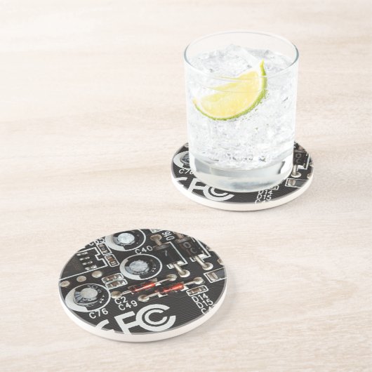 Quirky Geeks Circuit Board Graphic Untersetzer (Seite)